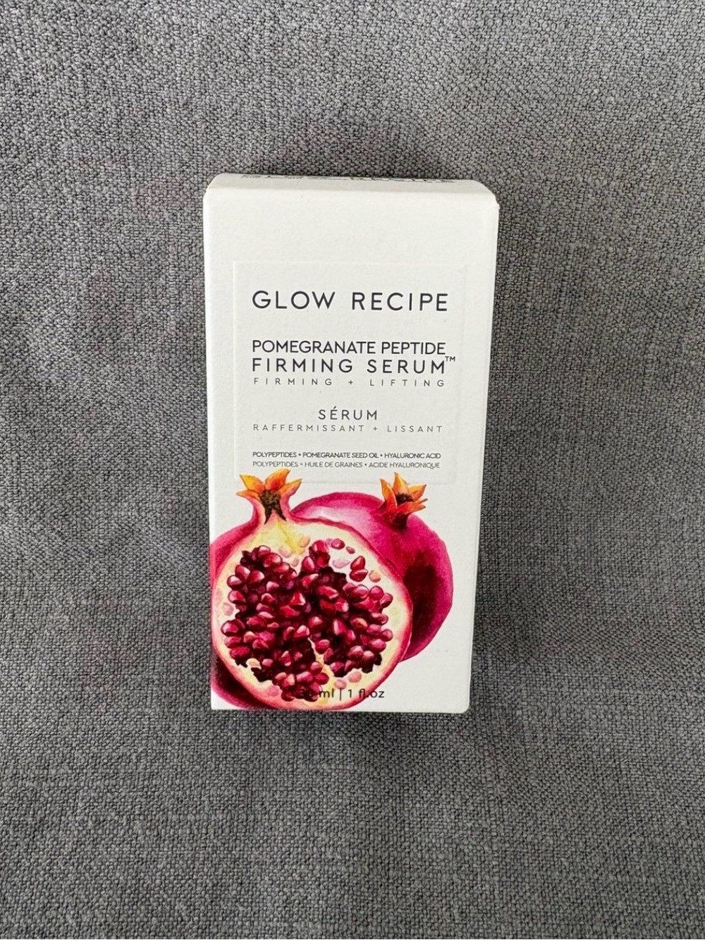New Glow Recipe Pomegranate Peptide Firming Lifting Serum